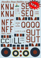 Print Scale 72-199 Handley Page Halifax Part 2 Wet decal 1/72