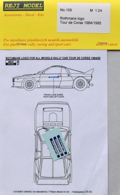 Reji Model 159 Rothmans logo (Tour de Corse 1984/1985) 1/24