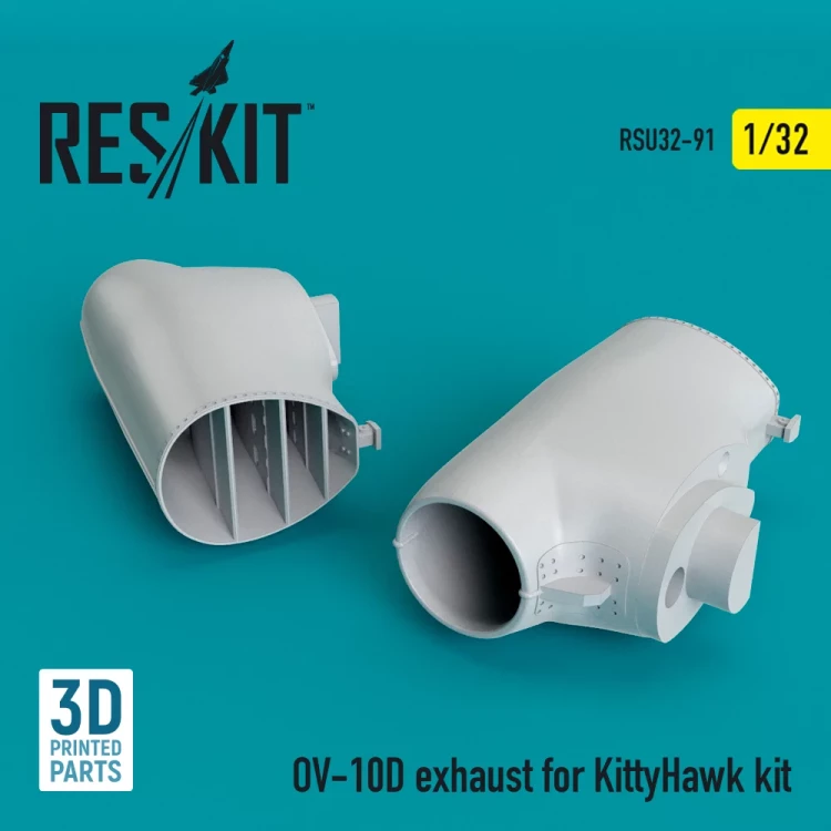 Reskit RSU32-091 OV-10D exhaust (KITTYH) 3D-Print 1/32