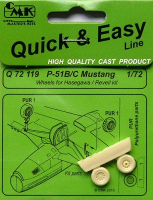 CMK Q72119 P-51B/ C Mustang Wheels for HAS/ REV 1/72