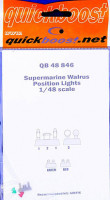 Quiсkboost QB48 846 Supermarine Walrus position lights (AIRFIX) 1/48