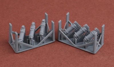 Sbs Model 3D019 Fire extinguishers German WWII AFV (double) 1/72