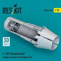 Reskit U32246 F-105 Thunderchief exhaust nozzle (TRUMP) 1/32