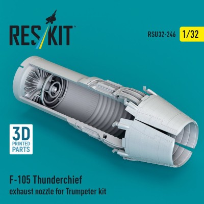 Reskit U32246 F-105 Thunderchief exhaust nozzle (TRUMP) 1/32