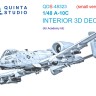 Quinta studio QDS-48323 A-10C (Academy) (Малая версия) 3D Декаль интерьера кабины 1/48