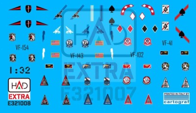 HAD E321008 F-14A/D Helmet &amp; dress sewing markings Vol.2 1/32