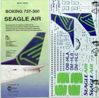 BOA Decals 14430 1/144 Decals Boeig 737-300 SEAGLE AIR (MINICR.)