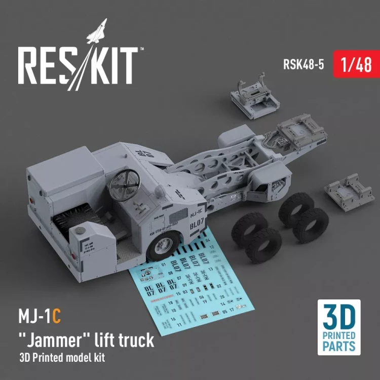 Reskit R48005 MJ-1C 'Jammer' lift truck (3D Printed model) 1/48