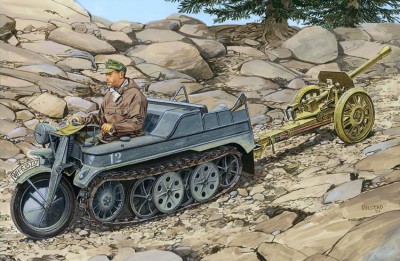 Dragon 6114 Sd.Kfz. 2 kl.KettKrad w/8.8 cm Raketenwerfer 43 &quot;Pupchen&quot;