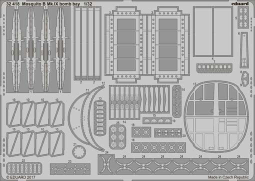 Eduard 32418 Mosquito B Mk.IX bomb bay 1/32