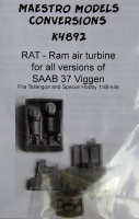 Maestro Models MMCK-4892 1/48 Ram air turbine for SAAB 37 Viggen (TARA/SPH)
