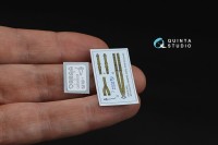 Quinta Studio QR+48103 Комплект ремней для истребителя Великобритании, с середины ВМВ (с металлическими пряжками) 1/48