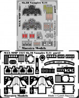 Maestro Models MMCP-7227 1/72 Sk.28 Vampire T.11 detail PE set (AIRF)