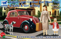 Bronco CB35167 Italian Light Civilian Car (Hard Top) with Lady & Dog 1/35