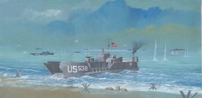 Mach 2 MACHAR06 LCT6 WWII landing craft Can carry 5 light tanks or 7 trucks 1/72