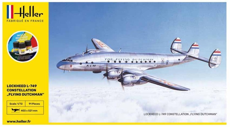 Heller 56393 Lockheed L-749 Constellation "Flying Dutchman" с красками 1/72