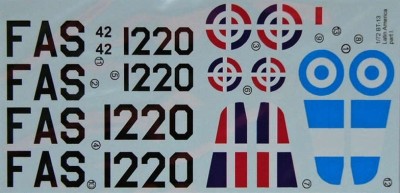 LF Model C7284 Decals Latin American Vibrators - Part I. 1/72