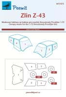 Peewit M72375 Canopy mask Zlin Z-43 (KP) 1/72