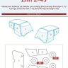 Peewit M72375 Canopy mask Zlin Z-43 (KP) 1/72