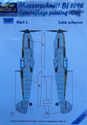 LF Model M4833 Mask Messerschmitt Bf 109E (EDU) Late Pt I. 1/48