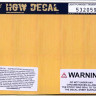 HGW 532059 Decal Light Plywood (transparent) 1/32