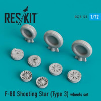 Reskit RS72-0173 F-80 Shooting Star (Type 3) wheels (AIRF/SWD) 1/72
