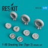 Reskit RS72-0173 F-80 Shooting Star (Type 3) wheels (AIRF/SWD) 1/72