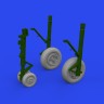 Eduard 648996 BRASSIN Gannet wheels (AIRF) 1/48