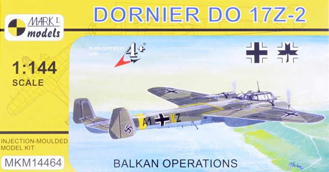 Mark 1 Models MKM-14464 Dornier Do 17Z-2 Balkan Operations (4x camo) 1/144