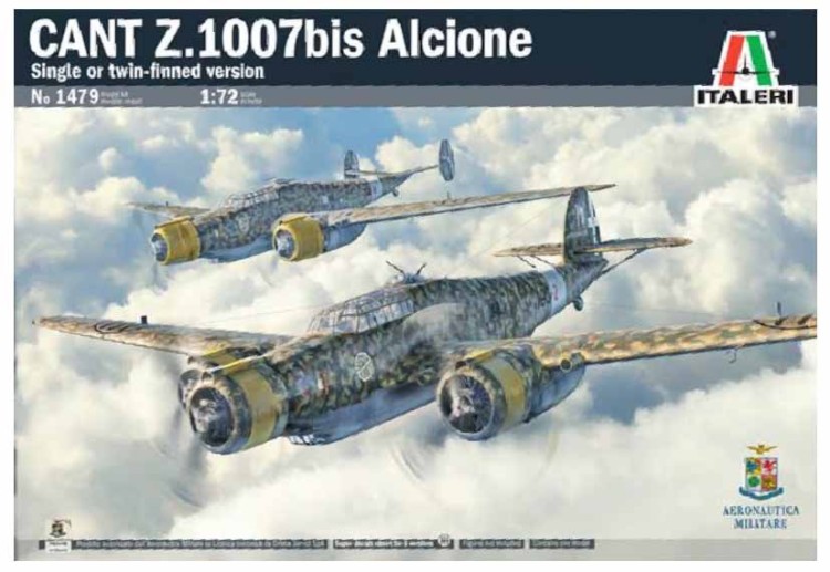 Italeri 01479 Cant Z.1007bis Alcione single or twin finned version 1/72