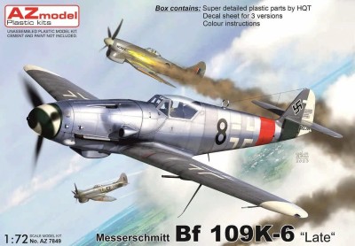 Az Model 78049 Messerschmitt Bf 109K-6 Late (3x camo) 1/72