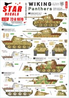Star Decals 72-A1070 Wiking # 1.SS-Pz.Regient 5. Panthers. Panther Ausf.D and Ausf.A in kp 5 / 6 / 7 / 8 1/72
