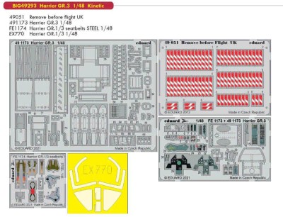 Eduard BIG49293 Harrier GR.3 (KIN) 1/48