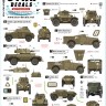 Star Decals 72-A1174 Early IDF markings # 1.Israeli armoured cars and AFVs in 1948-49.Daimler AC Mk.2, Humber AC Mk.IV, Humber LRC,Marmon-Herrington Mk.IVF, M3 White Scout Car, Humber SC, CMP C15TA 1/72