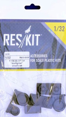 Reskit RS32-0009 F-104 (E) CF-104 Starfighter wheels (HAS,ITA) 1/32