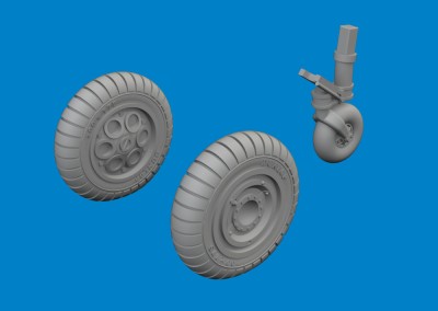Eduard 672419 BRASSIN Fw 190A wheels early (TAM) 1/72