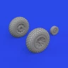 Eduard 672367 BRASSIN P-51D wheels oval tread (EDU) 1/72