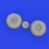 Eduard 672367 BRASSIN P-51D wheels oval tread (EDU) 1/72