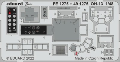Eduard FE1275 OH-13 (ITAL) 1/48