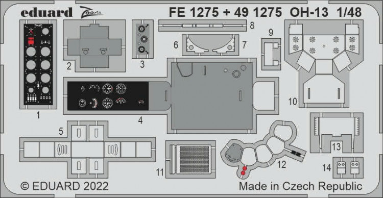 Eduard FE1275 OH-13 (ITAL) 1/48