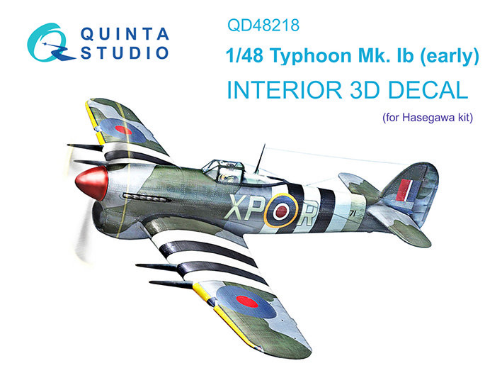 Quinta studio QD48218 Hawker Typhoon Mk.1b early (Hasegawa) 1/48