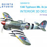 Quinta studio QD48218 Hawker Typhoon Mk.1b early (Hasegawa) 3D Декаль интерьера кабины 1/48