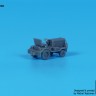 Black Dog A44002 Airport tow truck + containers (3D-Printed) 1/144