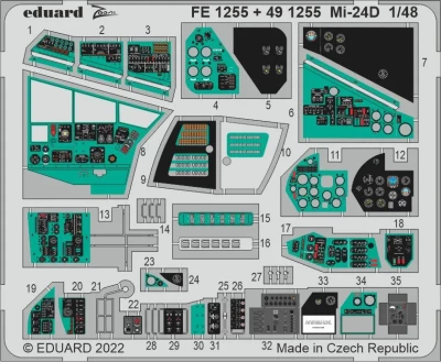 Eduard FE1255 Mi-24D (TRUMP) 1/48