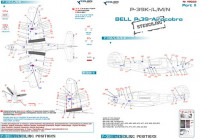 Colibri decals 48022 Bell Р-39 Stenciling Part II (P-39 K,L,M,N) 1/48