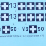 HAD 72176 Decal Messerschmitt Bf 109 G-2/G-4 (2x camo) 1/72