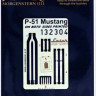 HGW 132304 Seatbelts P-51 Mustang (2 sided) 1/32