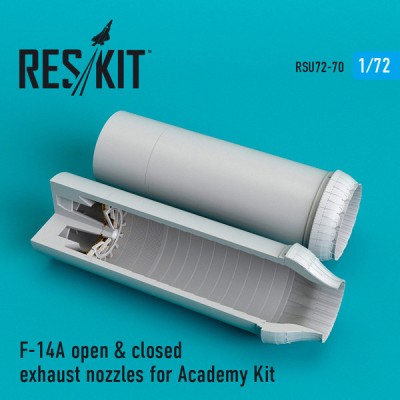 Reskit RSU72-0070 F-14A open &amp; closed exhaust nozzles for Academy Kit 1/72