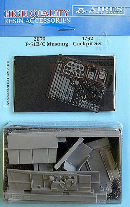 Aires 2079 P-51B/C Mustang cockpit set 1/32