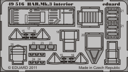 Eduard 49516 HAR. Mk.3 interior S.A.